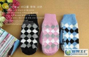 博思雅批发 热销新款菱形格子女生毛线加绒加厚手套_二手设备转让_世界工厂网中国产品信息库